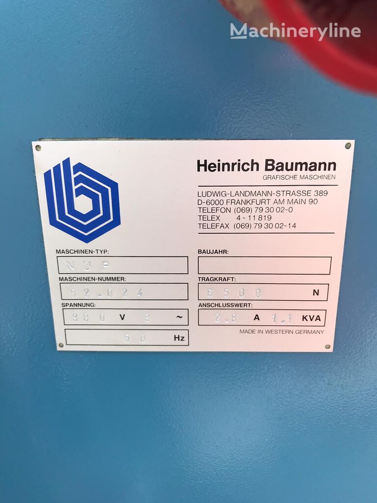 мачтовый подъемник Baumann NUP 650